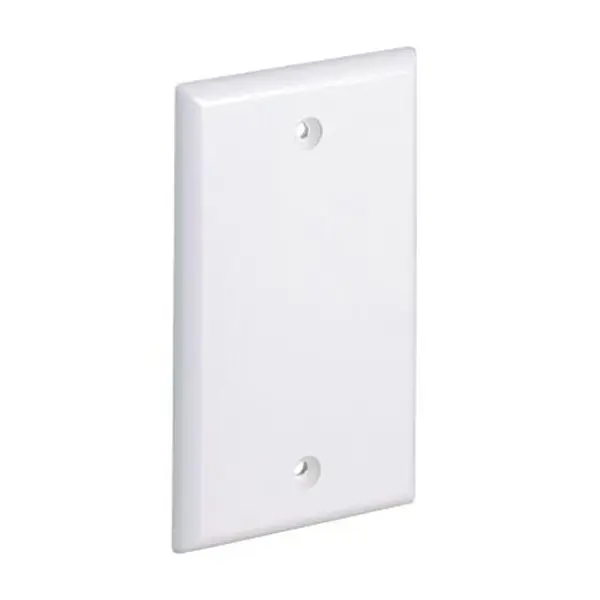 TAPA CIEGA RECEPTACULO BLANCA
