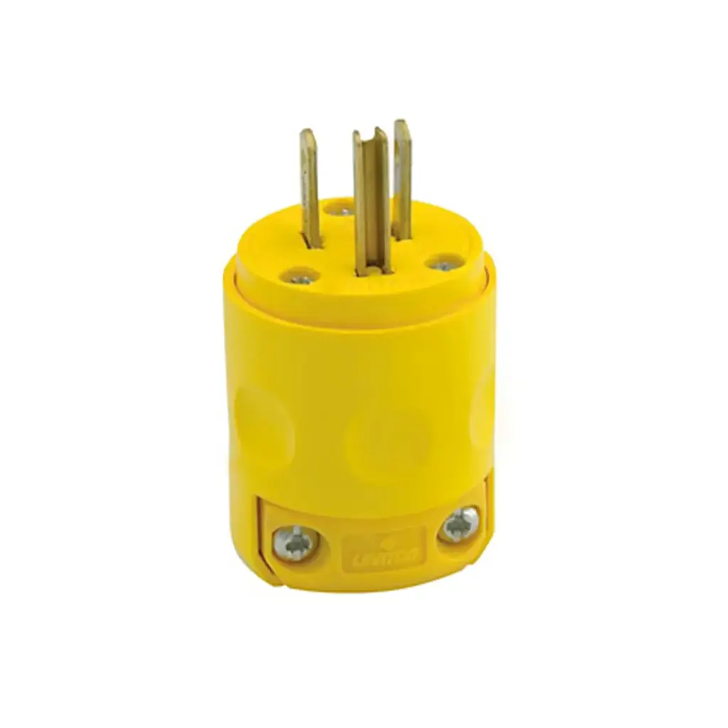 PLUG PLASTICO AMARILLO 15AMP